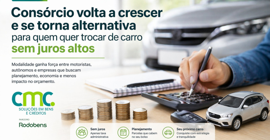 Consórcio volta a crescer e se torna alternativa para quem quer trocar de carro sem juros altos
