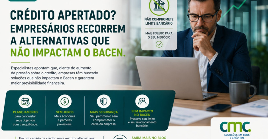 Crédito apertado? Empresários recorrem a alternativas que não impactam o Bacen