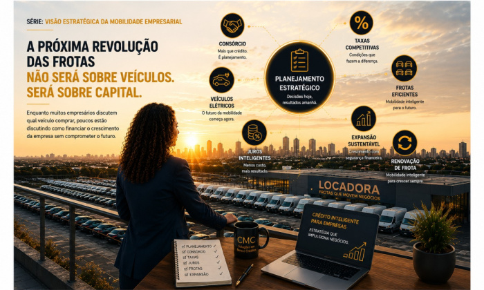 Visão Estratégica da Mobilidade Empresarial A próxima revolução das frotas não será sobre veículos. Será sobre capital.