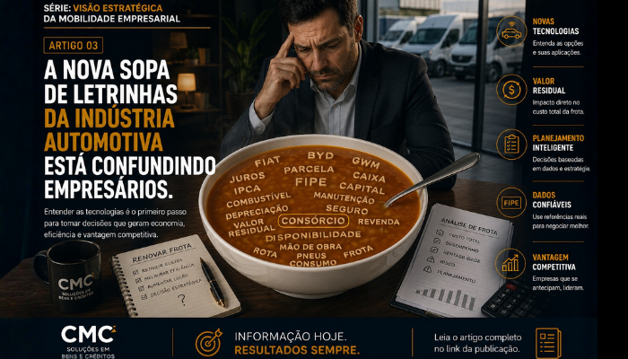 A nova sopa de letrinhas está confundindo quem administra uma frota. FIPE, BYD, GWM, eletrificação, valor residual, IPCA, juros, depreciação… Nunca houve tantas variáveis para decidir a próxi